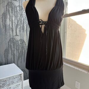 Bebe Black Halter Dress